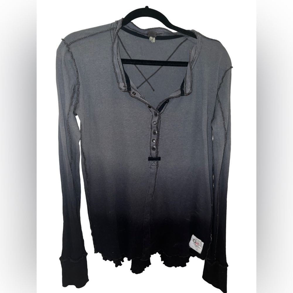 Free People (We The Free) long sleeve ombre shirt